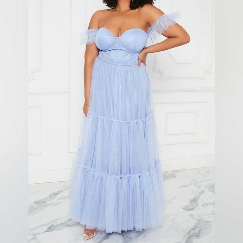 NWT Princess Cinderella Periwinkle Blue Dress 2X